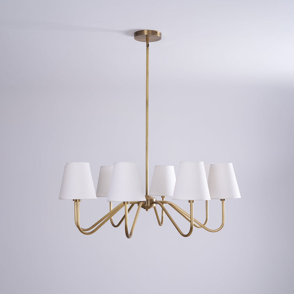 Opaluxe Brass Chandelier