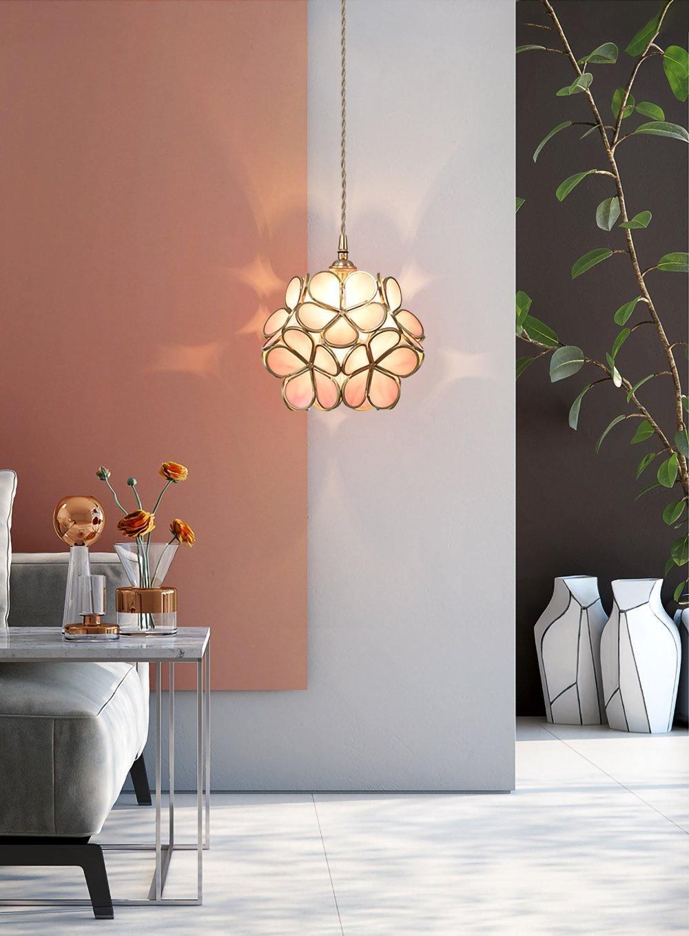 Glass Petal Drop light Pendant Light