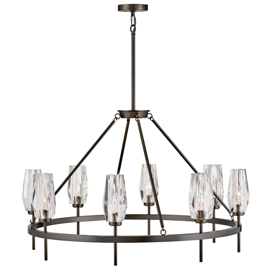 Hinkley Lighting Ana 8 Light 36" Wide Faceted Crystal Chandelier