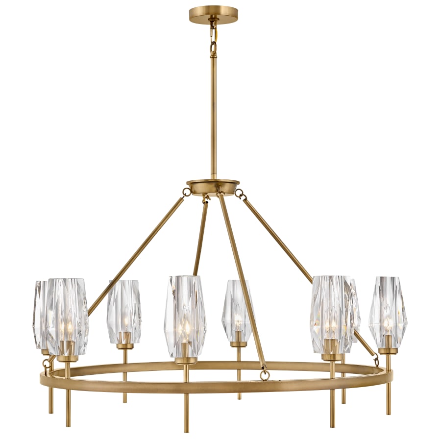 Hinkley Lighting Ana 8 Light 36" Wide Faceted Crystal Chandelier