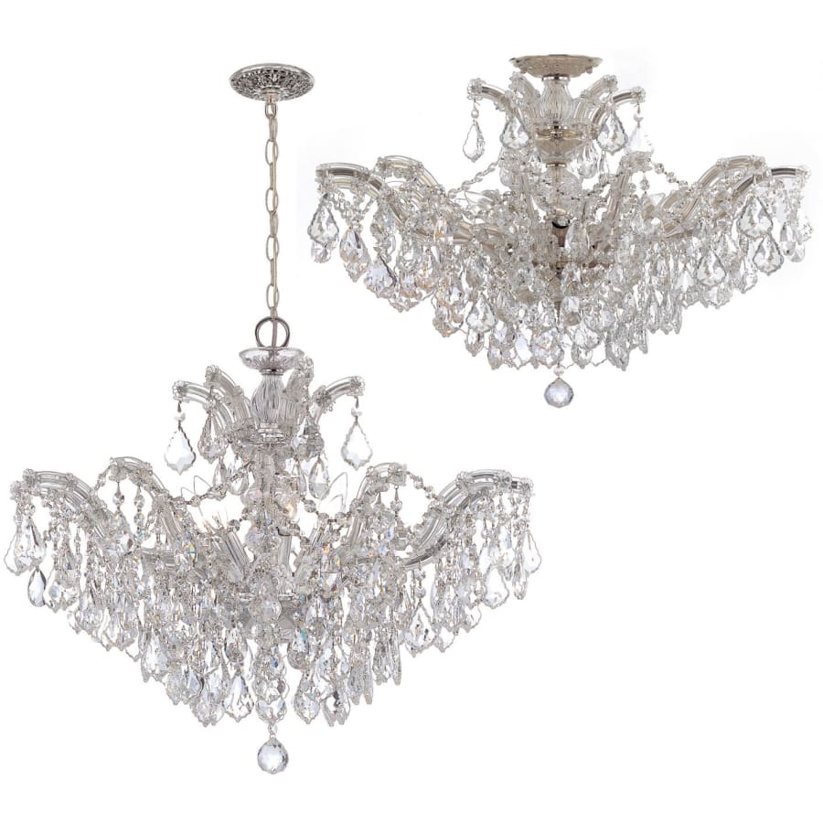 Crystorama Lighting Group Maria Theresa 6 Light 27" Wide Crystal Chandelier with Swarovski Spectra Crystal Accents