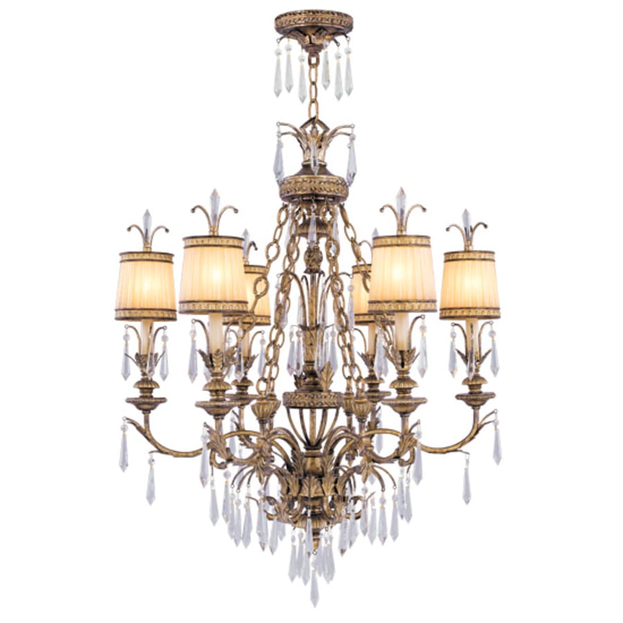 Livex Lighting La Bella 6 Light 1 Tier Chandelier with Crystal Accents