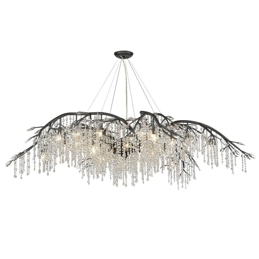 Golden Lighting Autumn Twilight 24 Light 80" Wide Crystal Chandelier