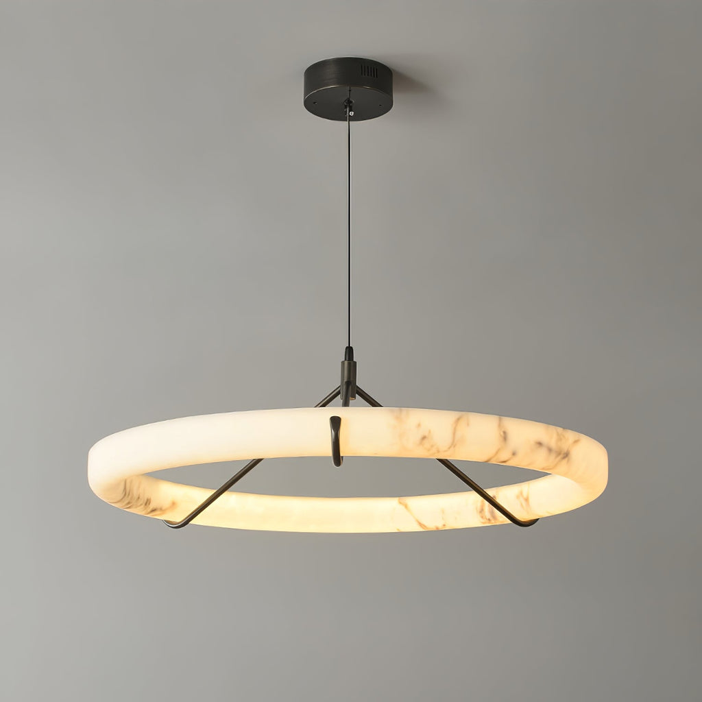 Alabaster Ring Pendant Lamp