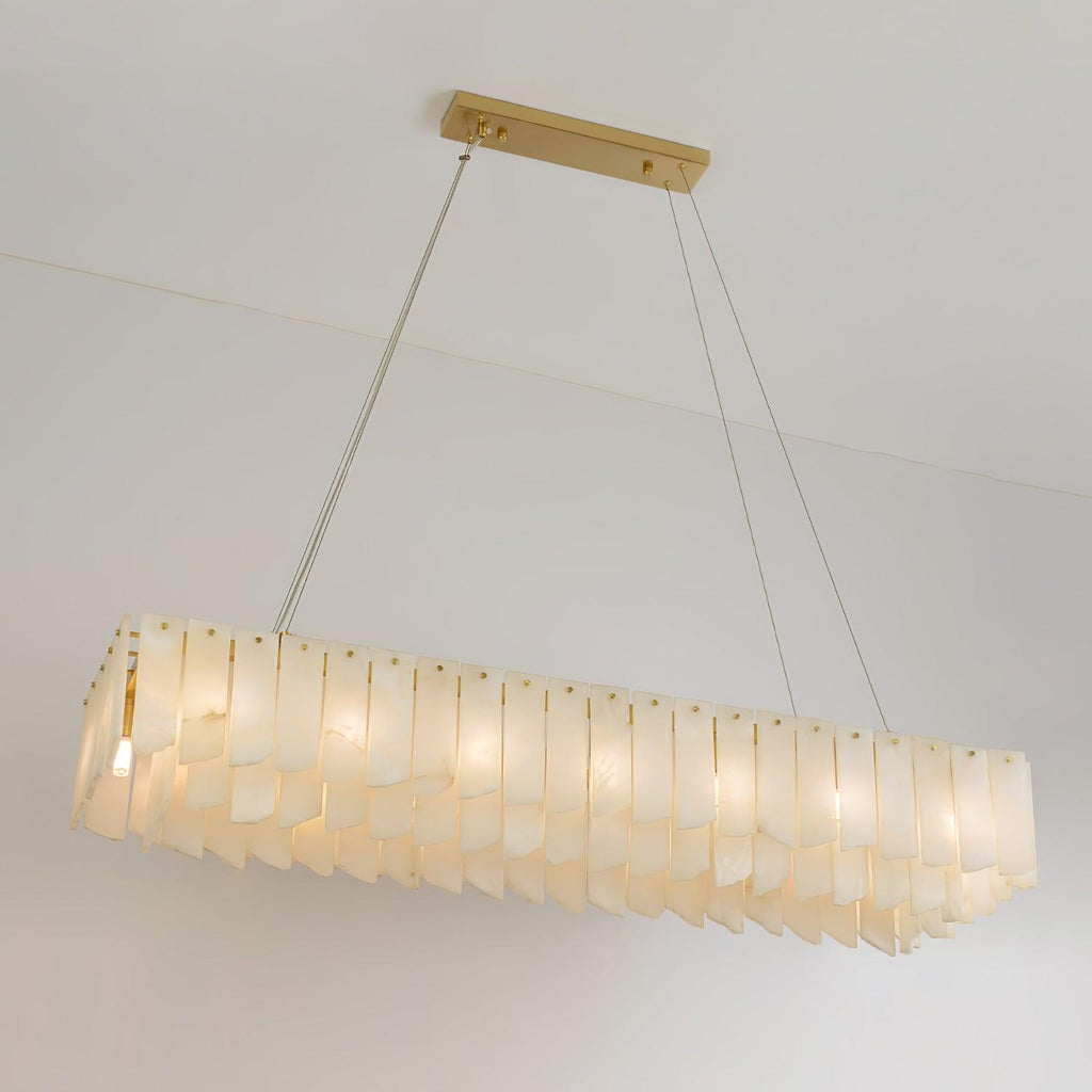 Alabaster Cascade Tiered Chandelier