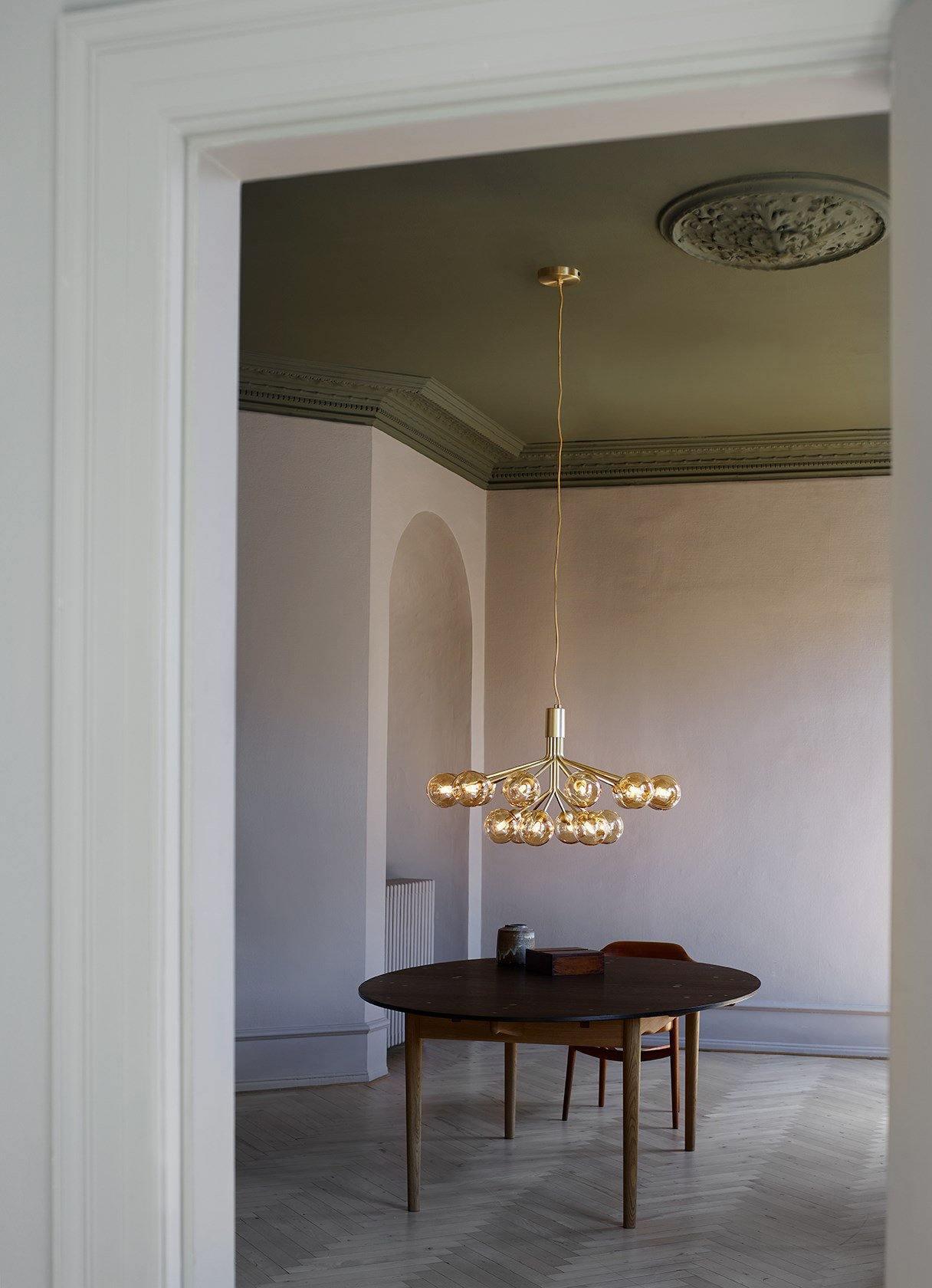 Glass Sphere Cluster Candelabrum Chandelier