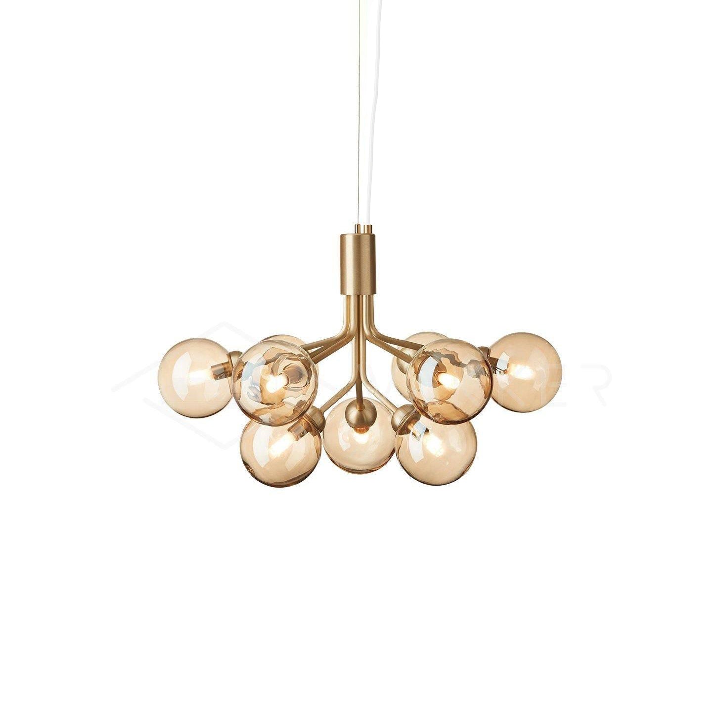 Glass Sphere Cluster Candelabrum Chandelier