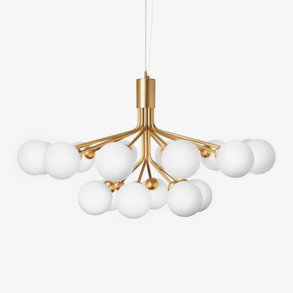Glass Sphere Cluster Candelabrum Chandelier