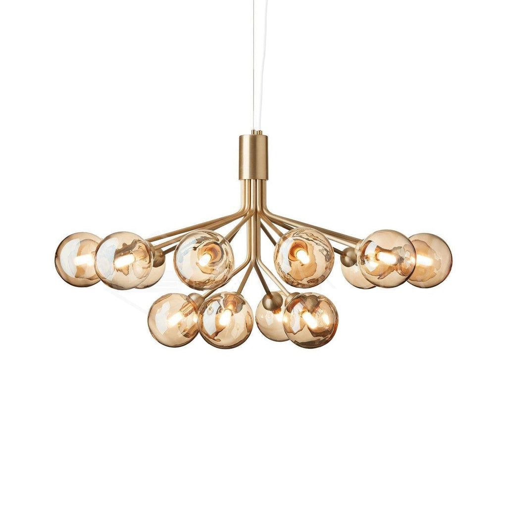 Glass Sphere Cluster Candelabrum Chandelier
