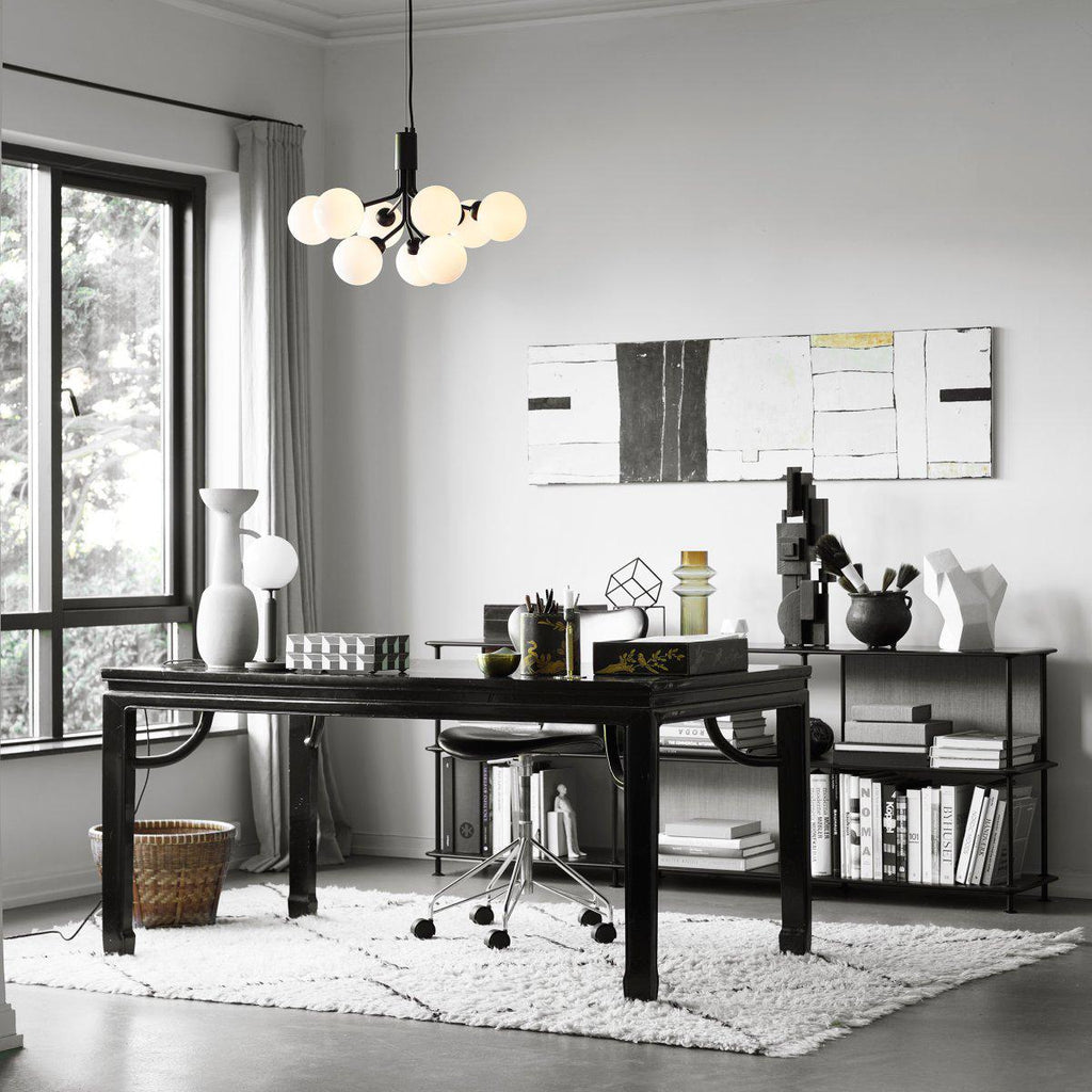 Glass Sphere Cluster Candelabrum Chandelier