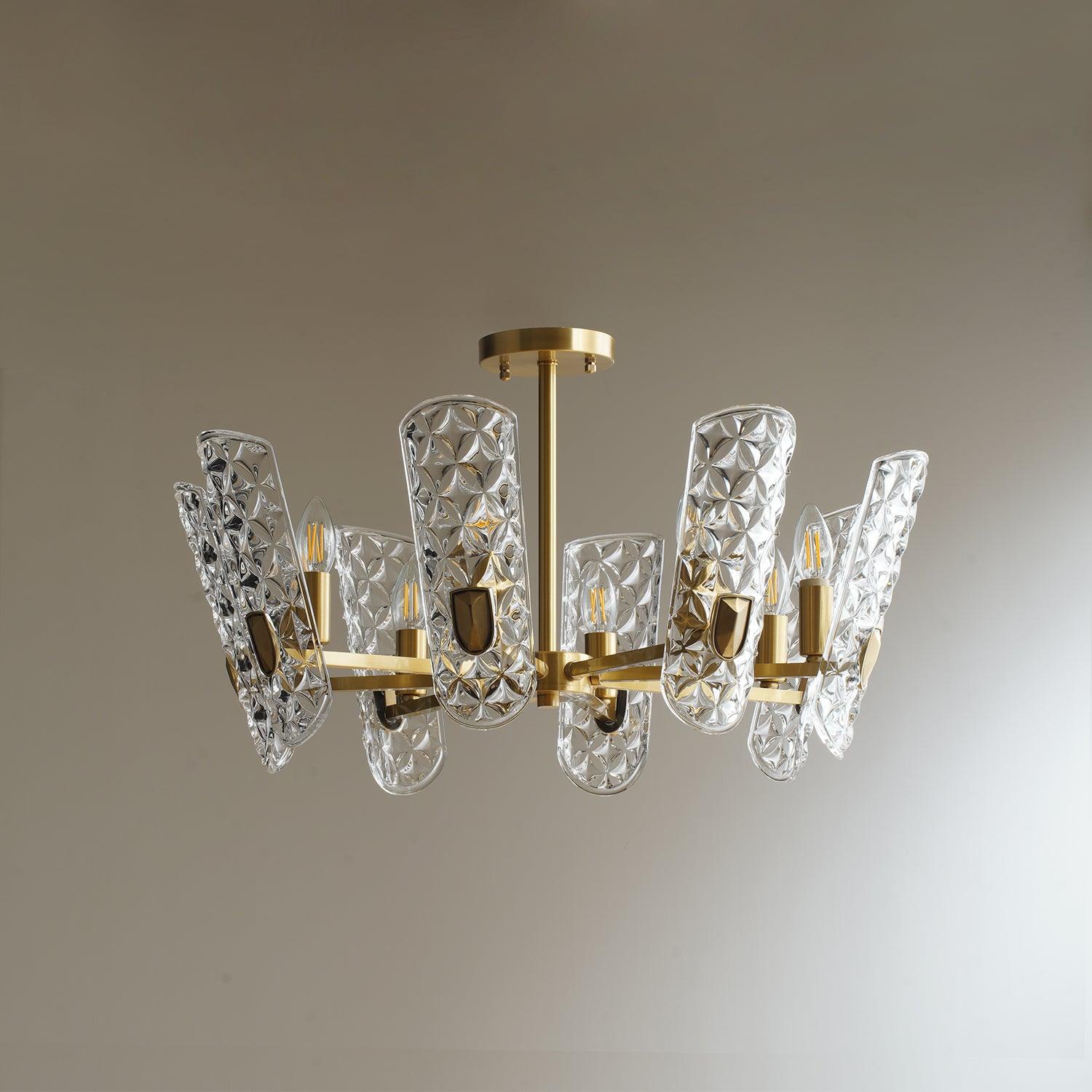 Brass Central Chandelier