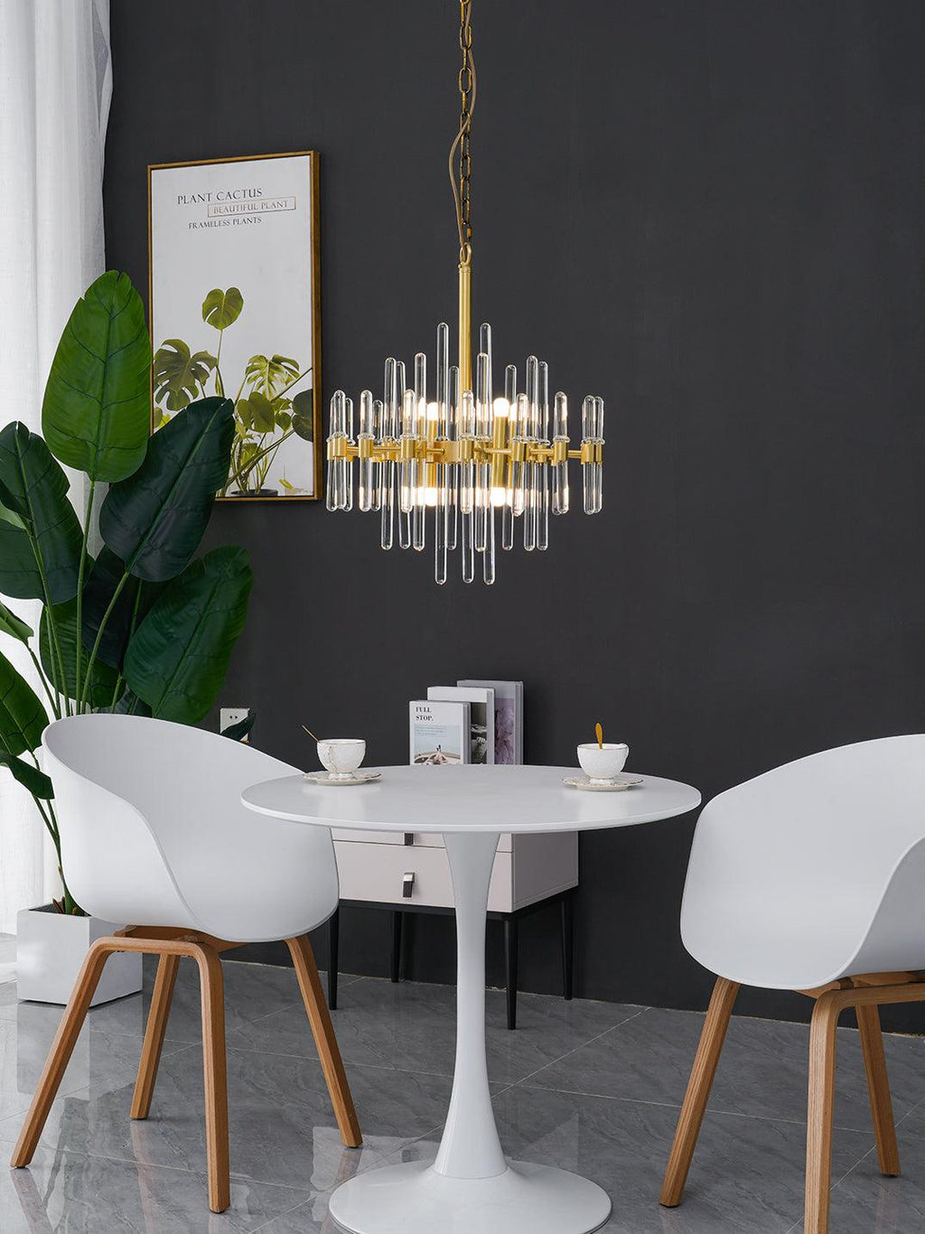 Vintage Antique Brass Electrolier Chandelier