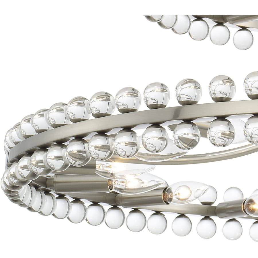 Crystorama Lighting Group Clover 24 Light 39" Wide Ring Chandelier with Glass Ball Accents