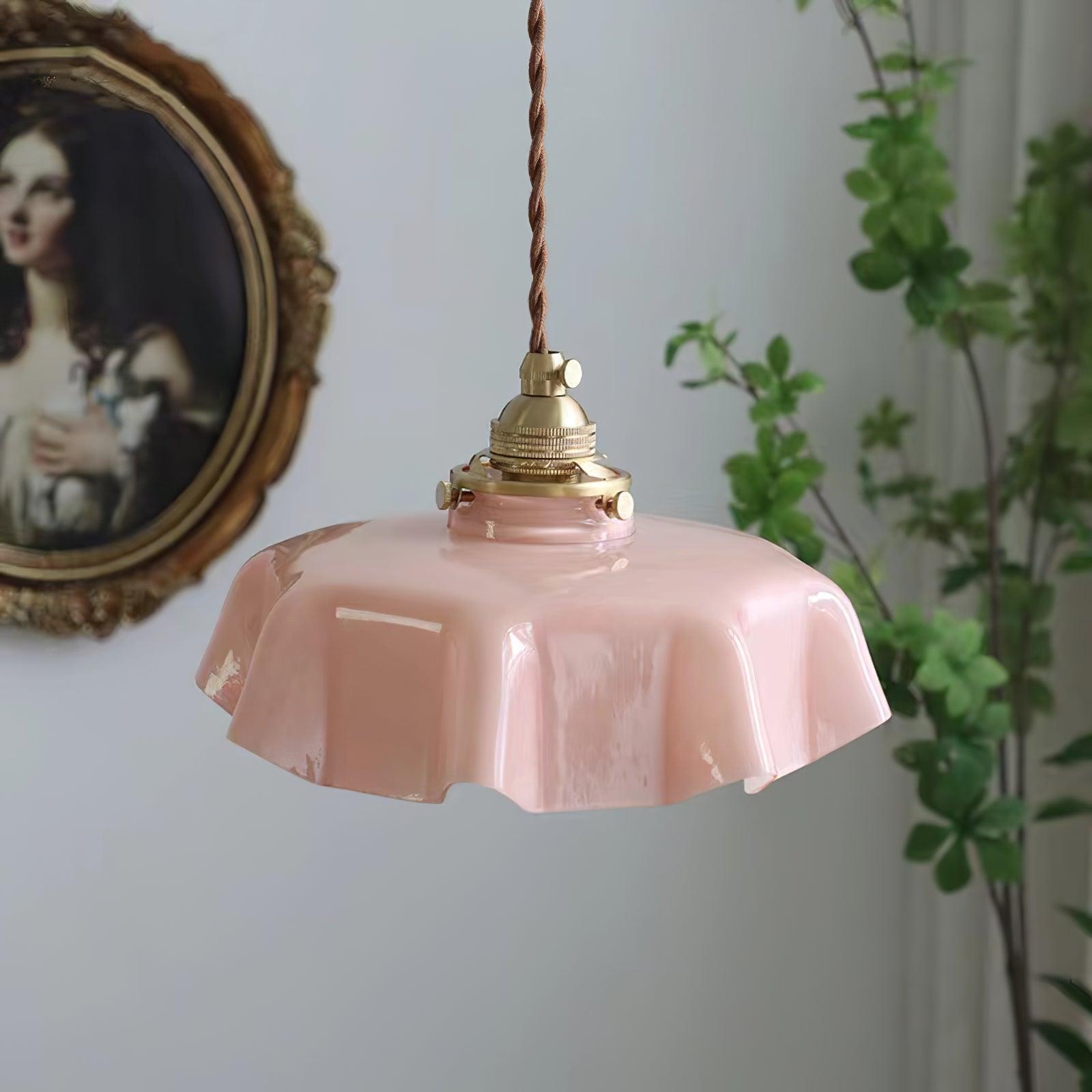 French Flower Houselight Pendant Swag Light
