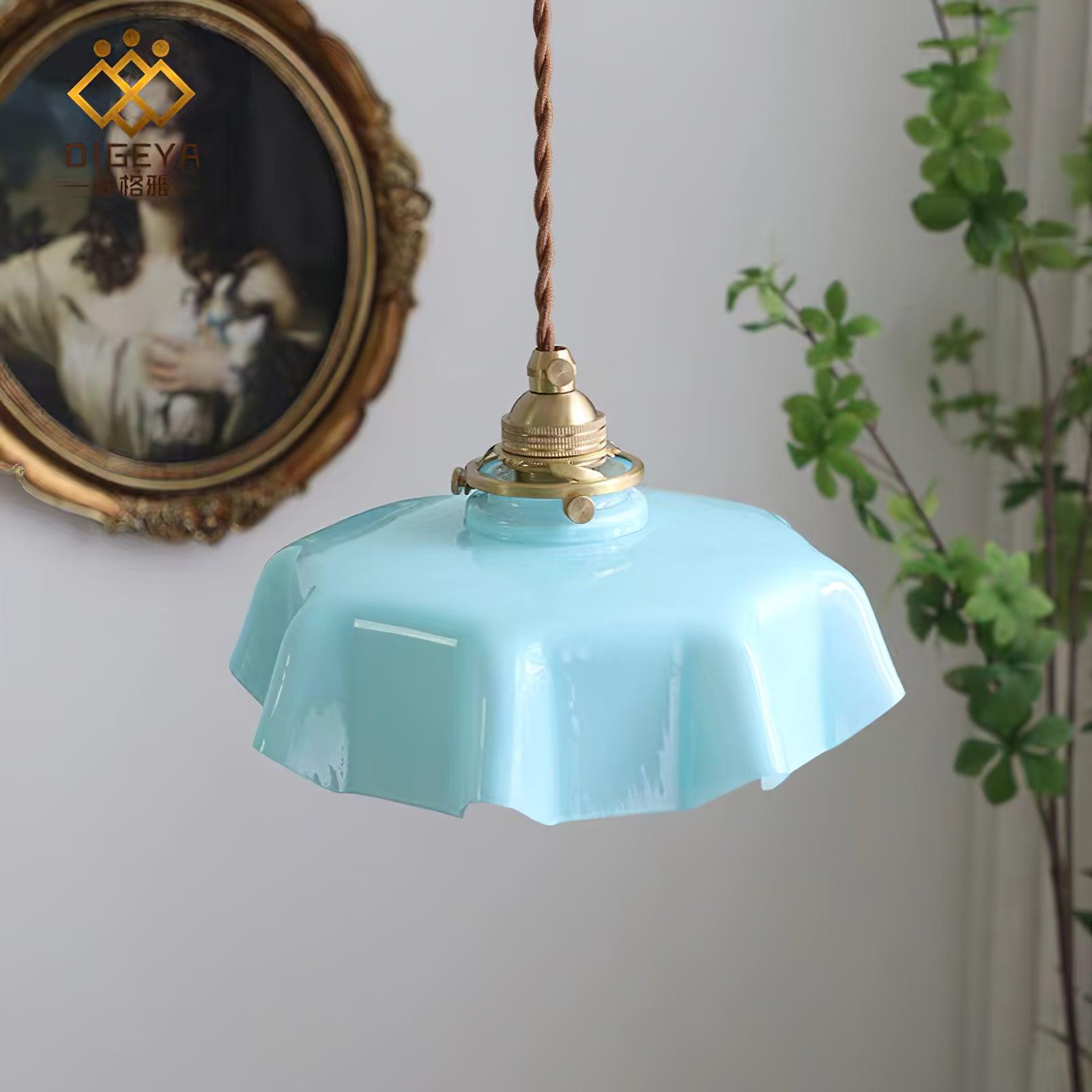 French Flower Houselight Pendant Swag Light