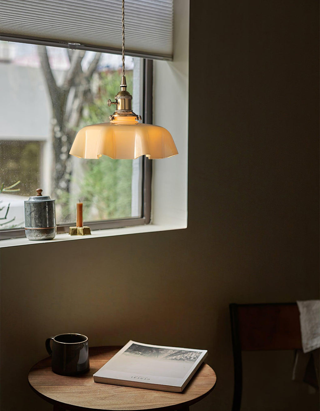 French Flower Houselight Pendant Swag Light