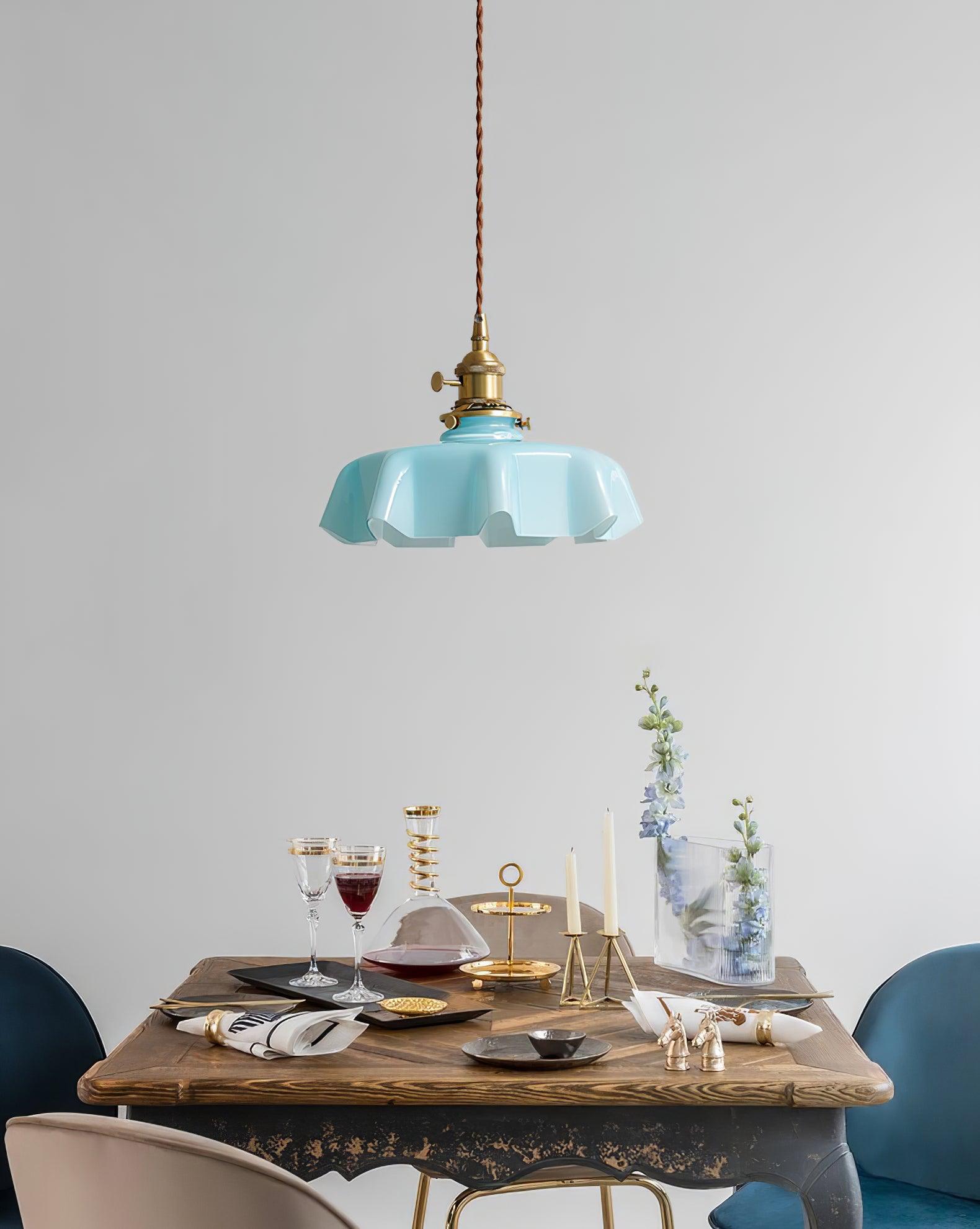French Flower Houselight Pendant Swag Light