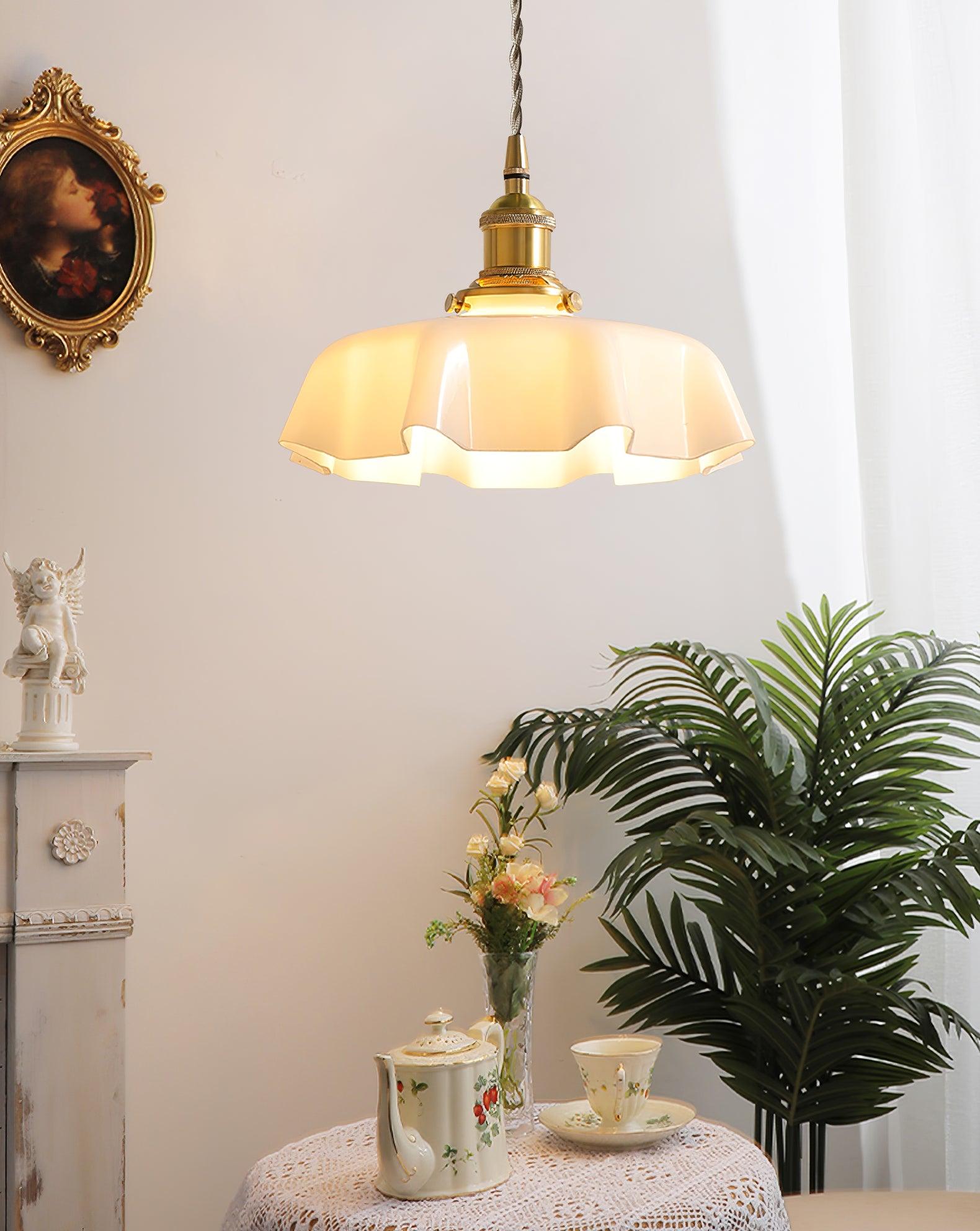 French Flower Houselight Pendant Swag Light