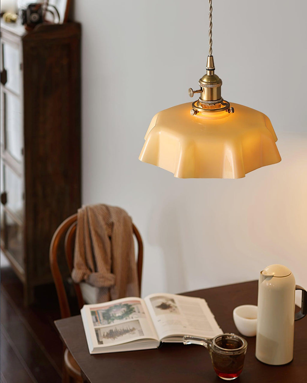French Flower Houselight Pendant Swag Light