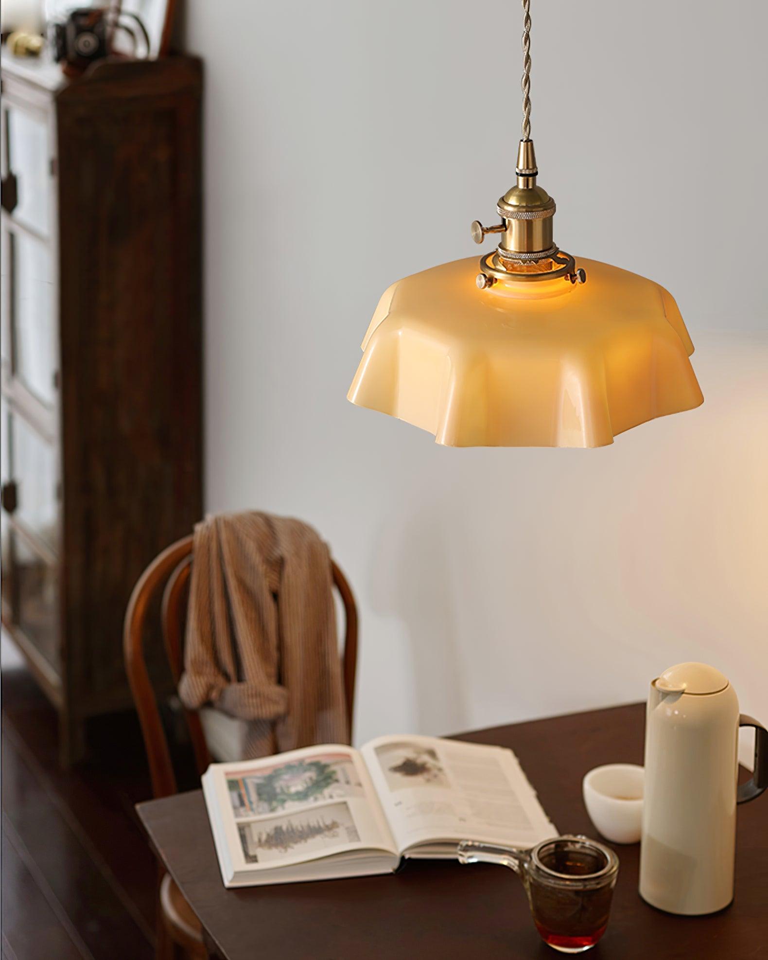 French Flower Houselight Pendant Swag Light