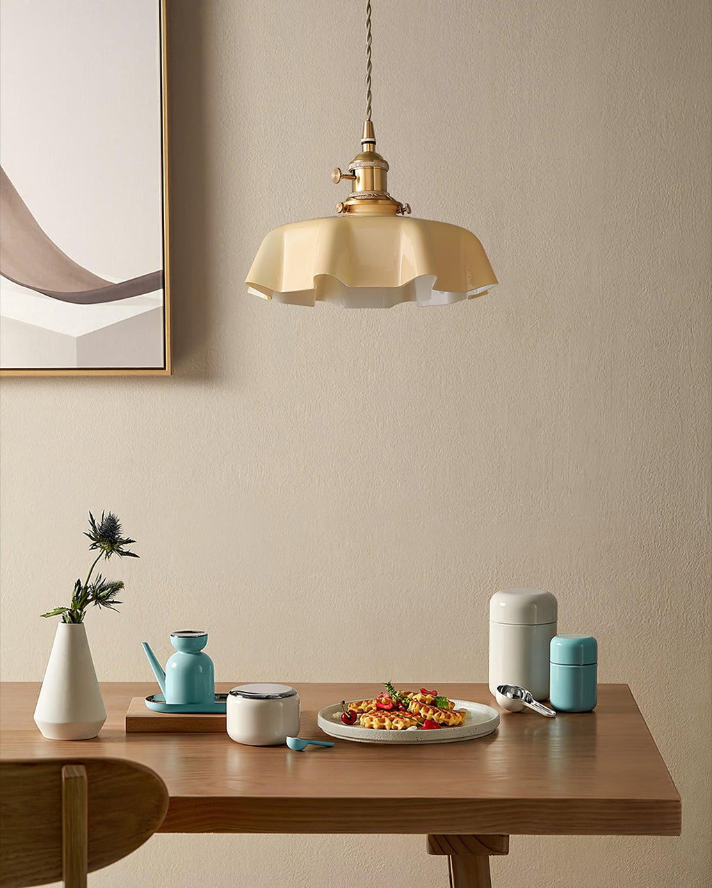 French Flower Droplight Pendant Light