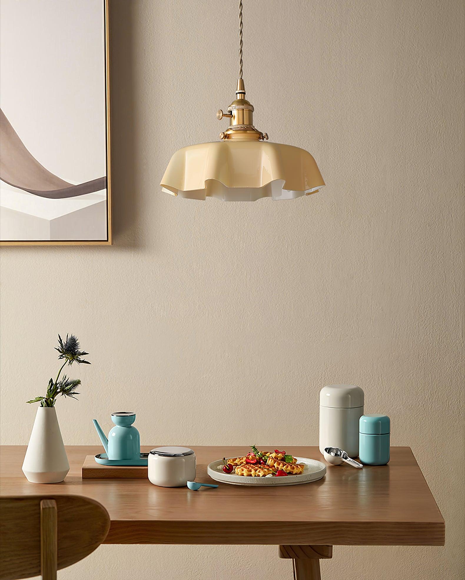 French Flower Houselight Pendant Swag Light