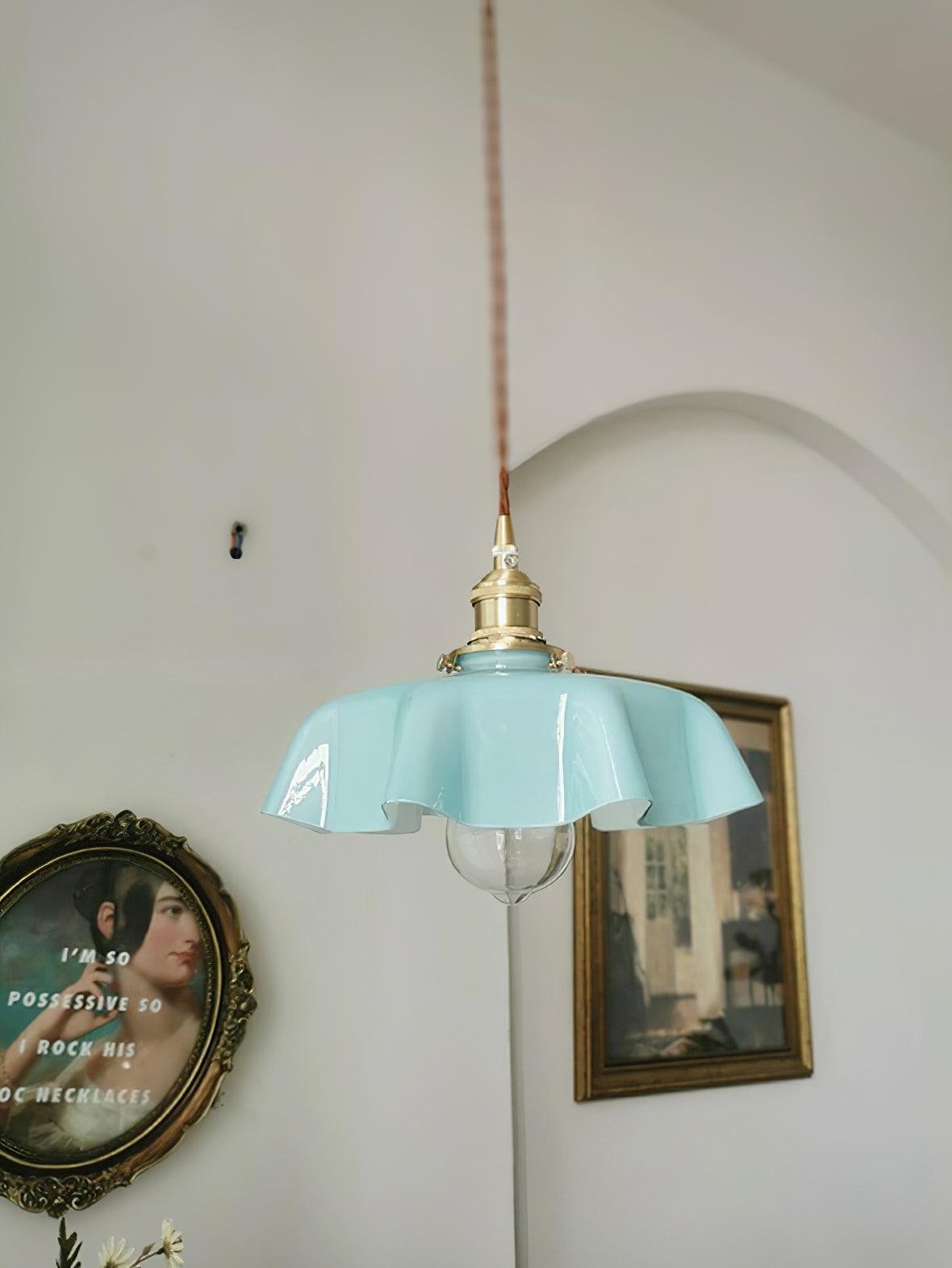 French Flower Houselight Pendant Swag Light