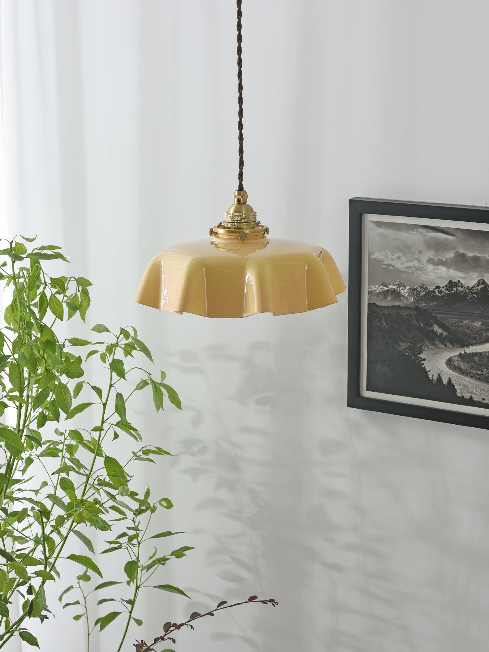 French Flower Houselight Pendant Swag Light