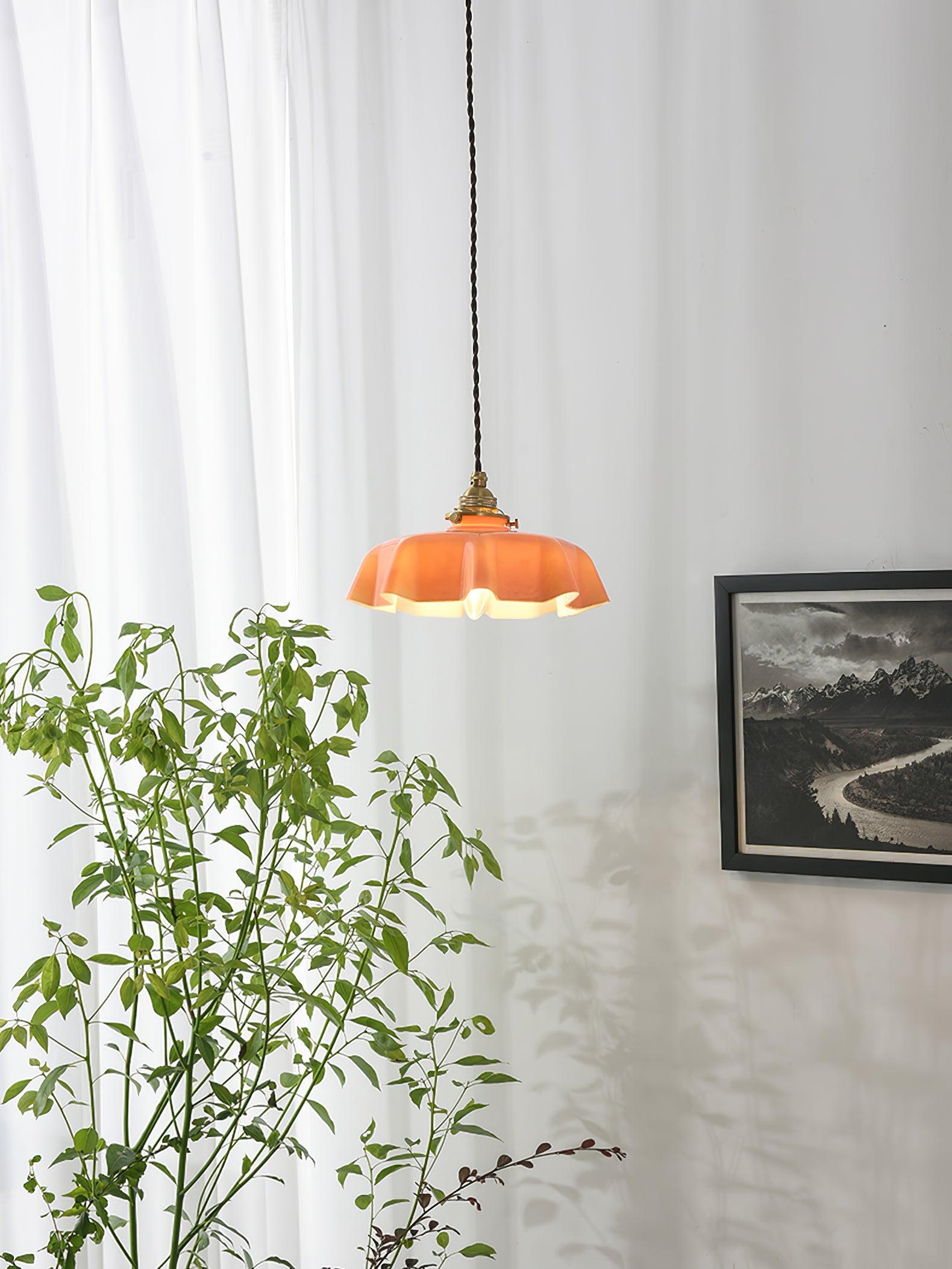 French Flower Houselight Pendant Swag Light