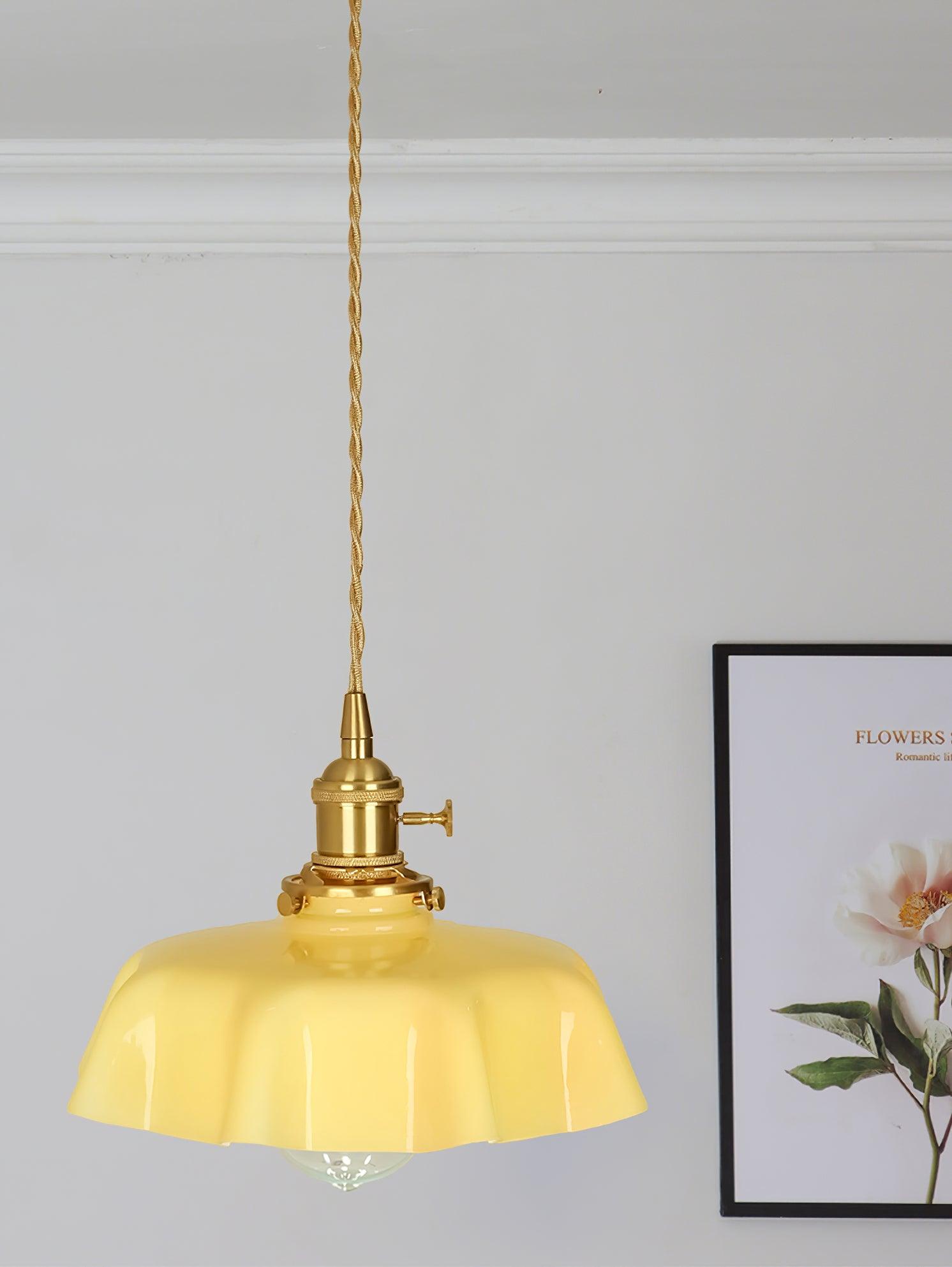 French Flower Houselight Pendant Swag Light