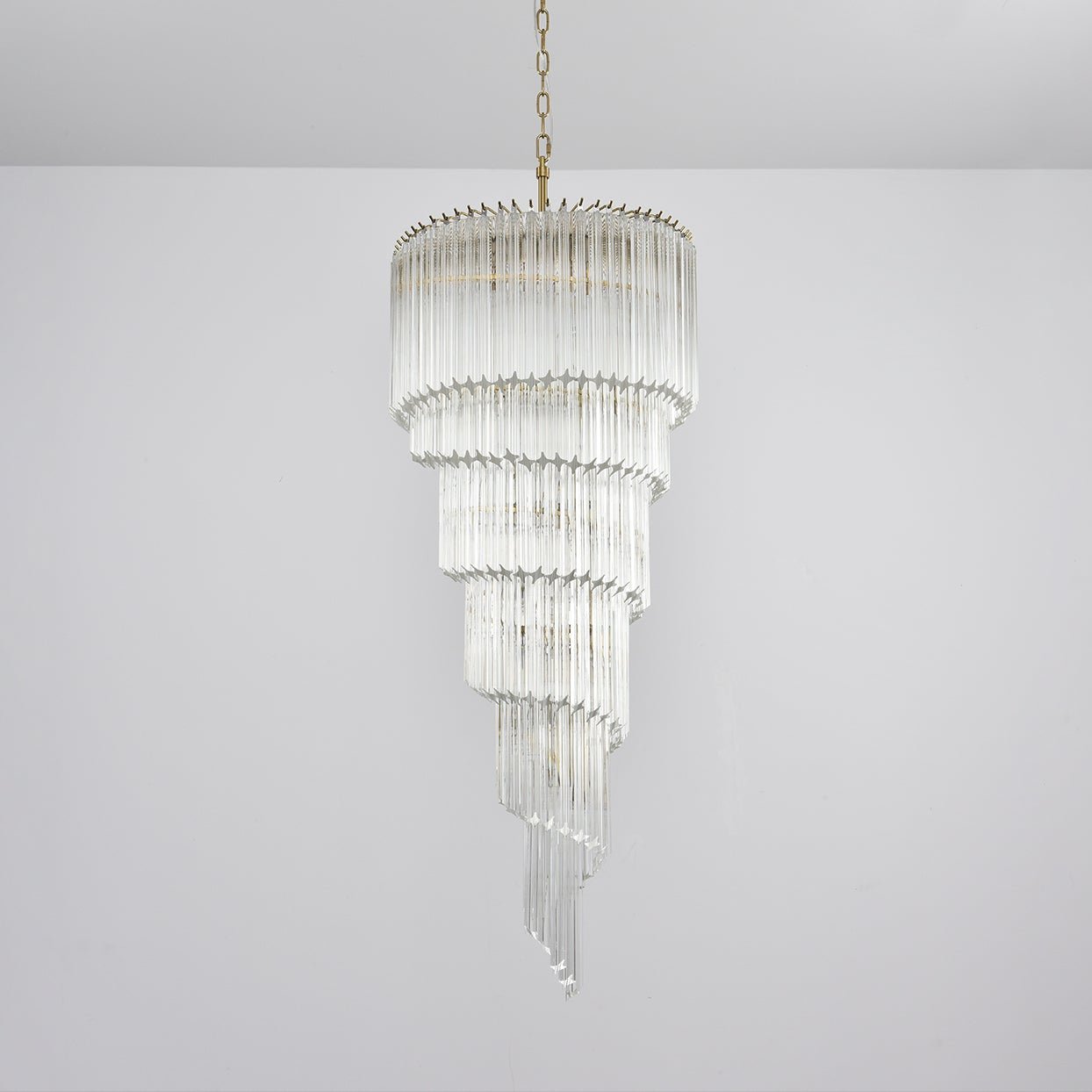 Cascada Spiral Clear Chandelier