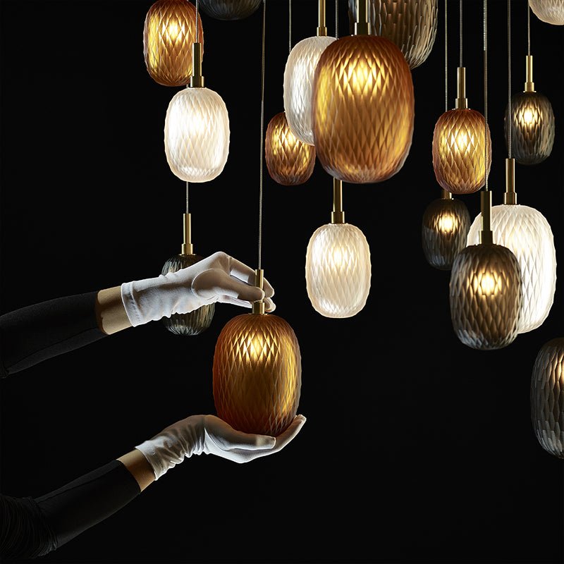 Chromatic Gem Drop Chandelier