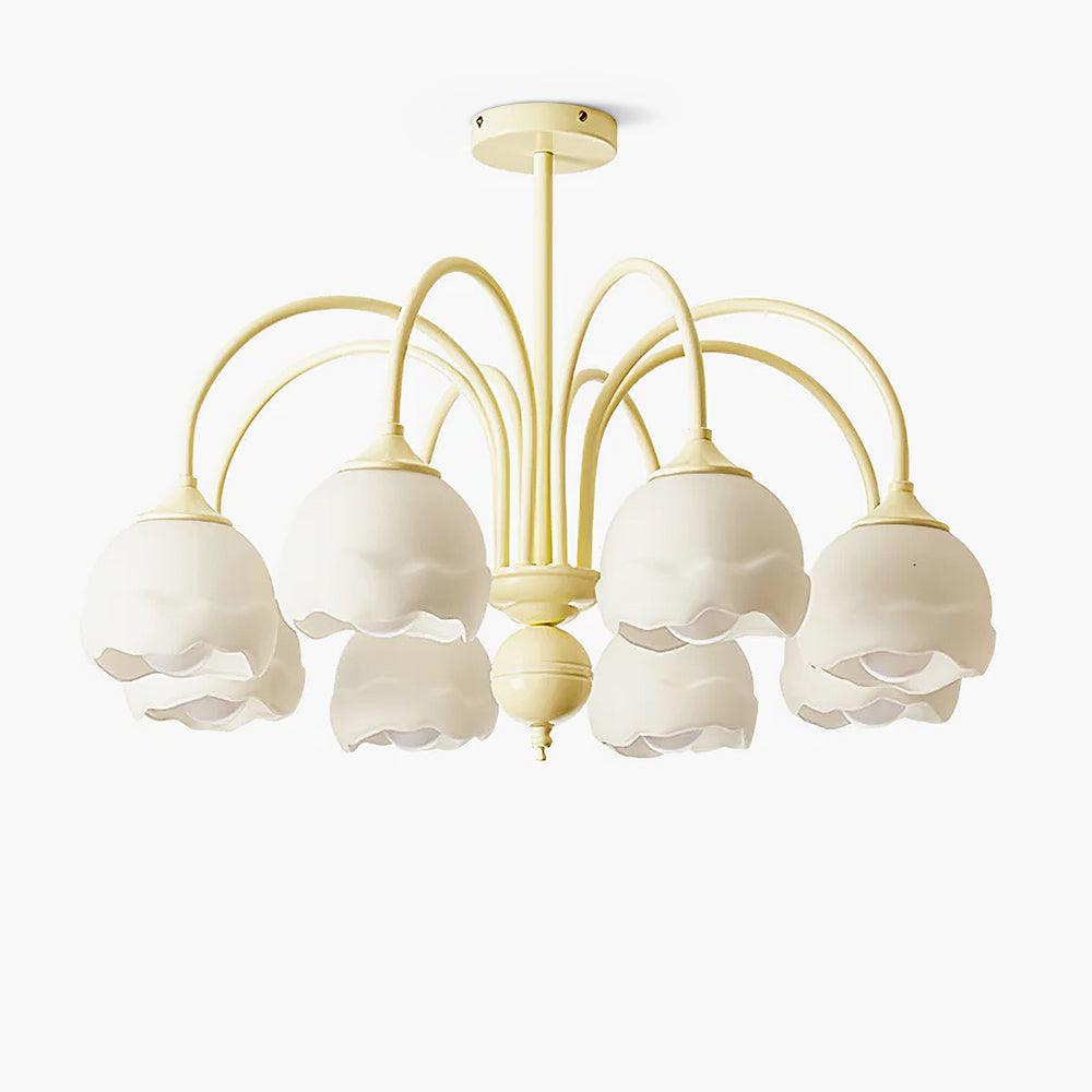 Creamy Glass Chandelier