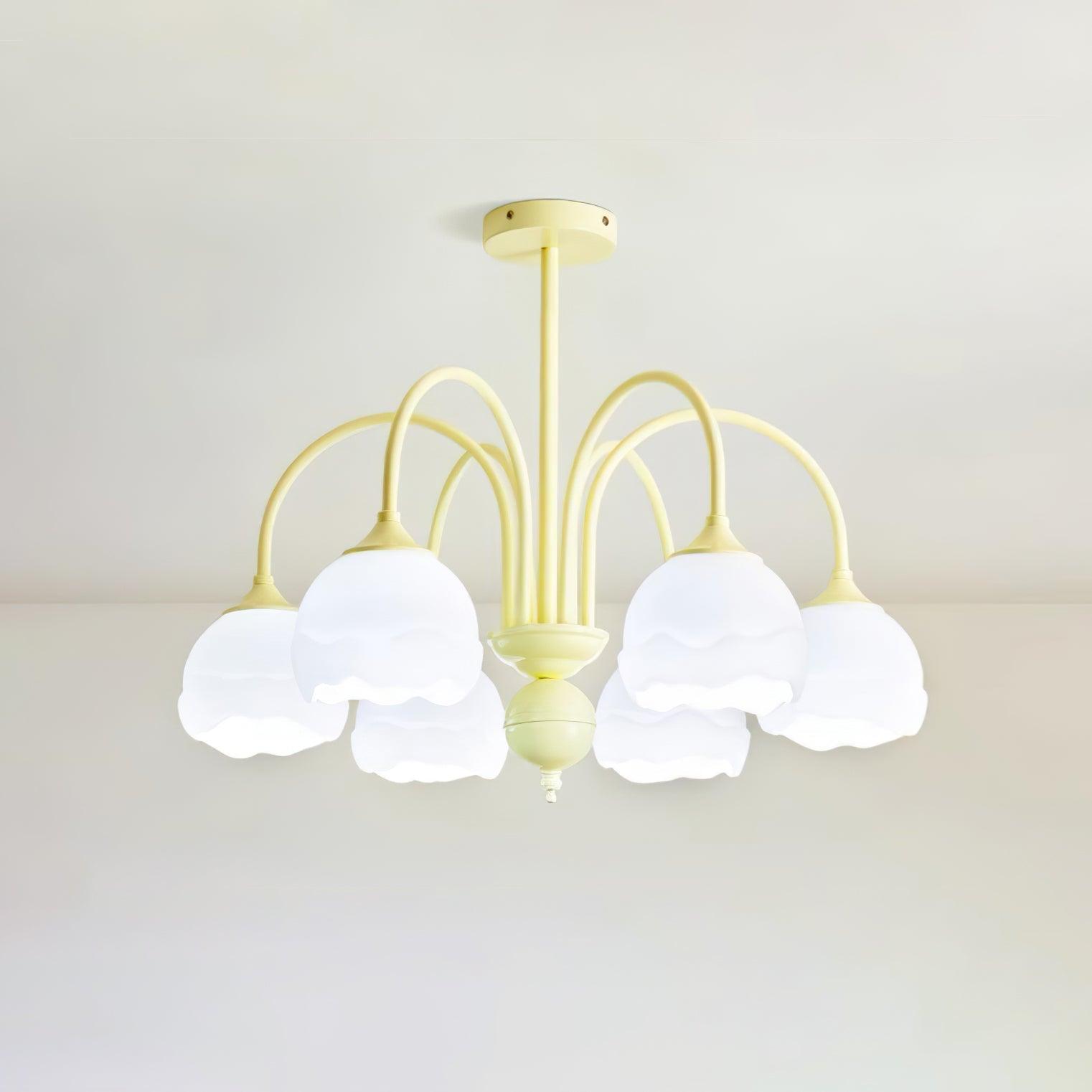 Creamy Glass Chandelier