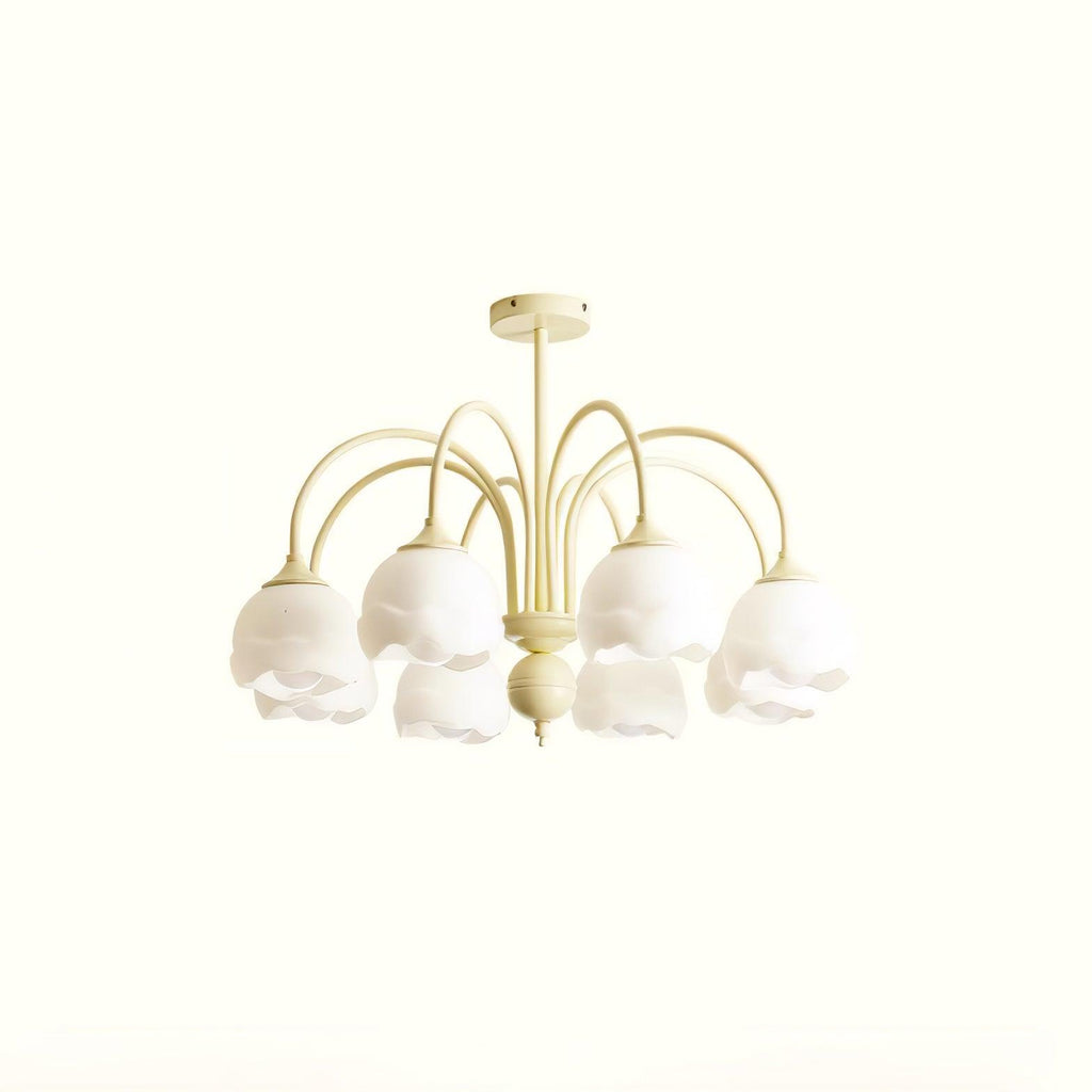 Creamy Glass Chandelier