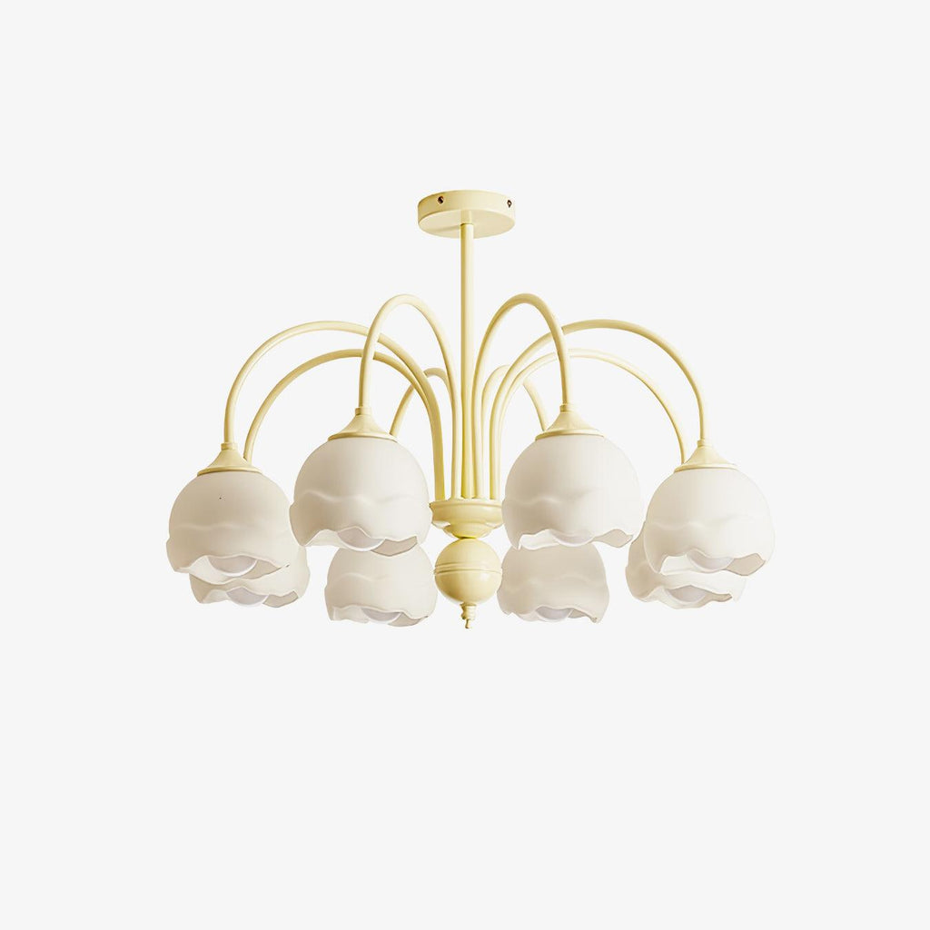 Creamy Glass Chandelier
