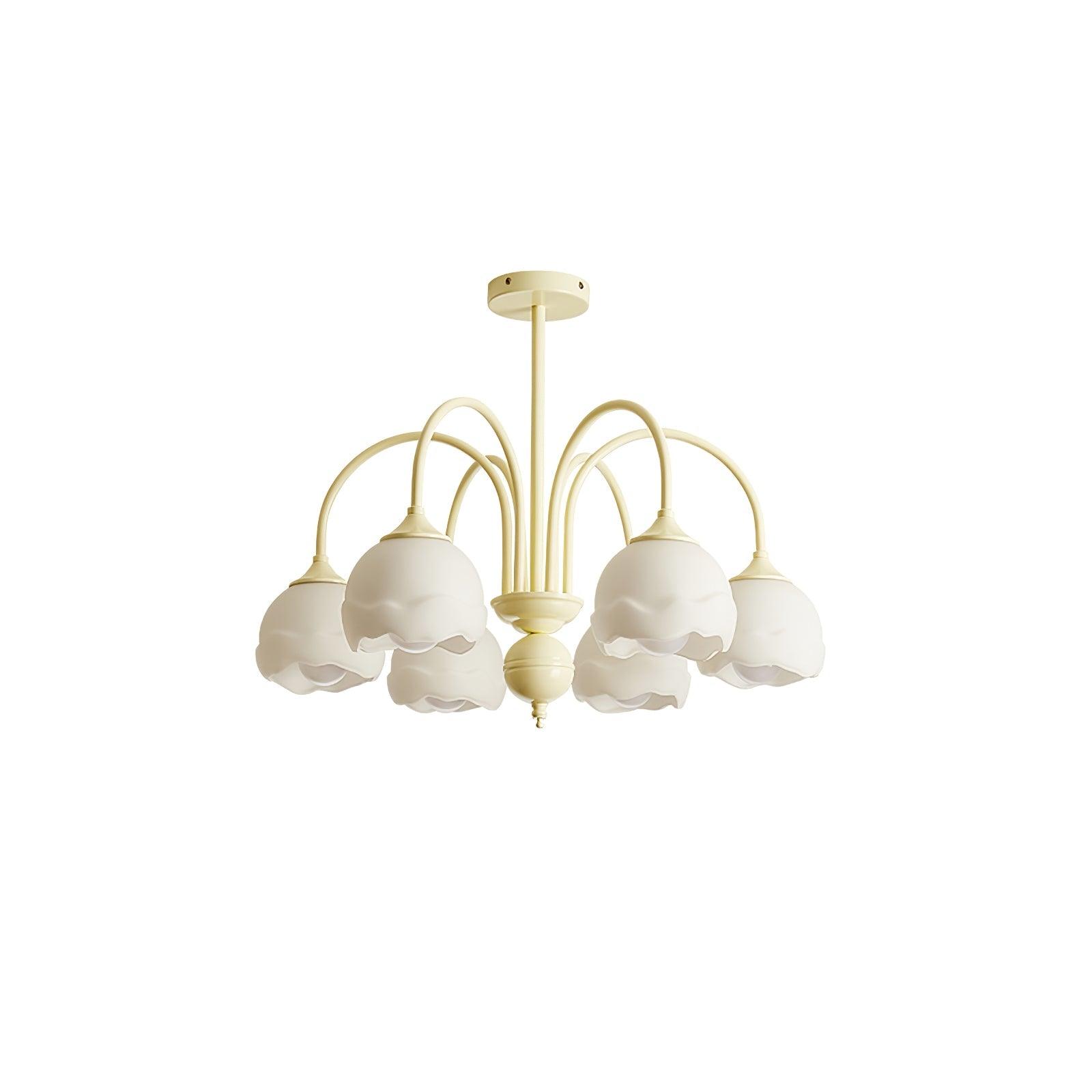 Creamy Glass Chandelier