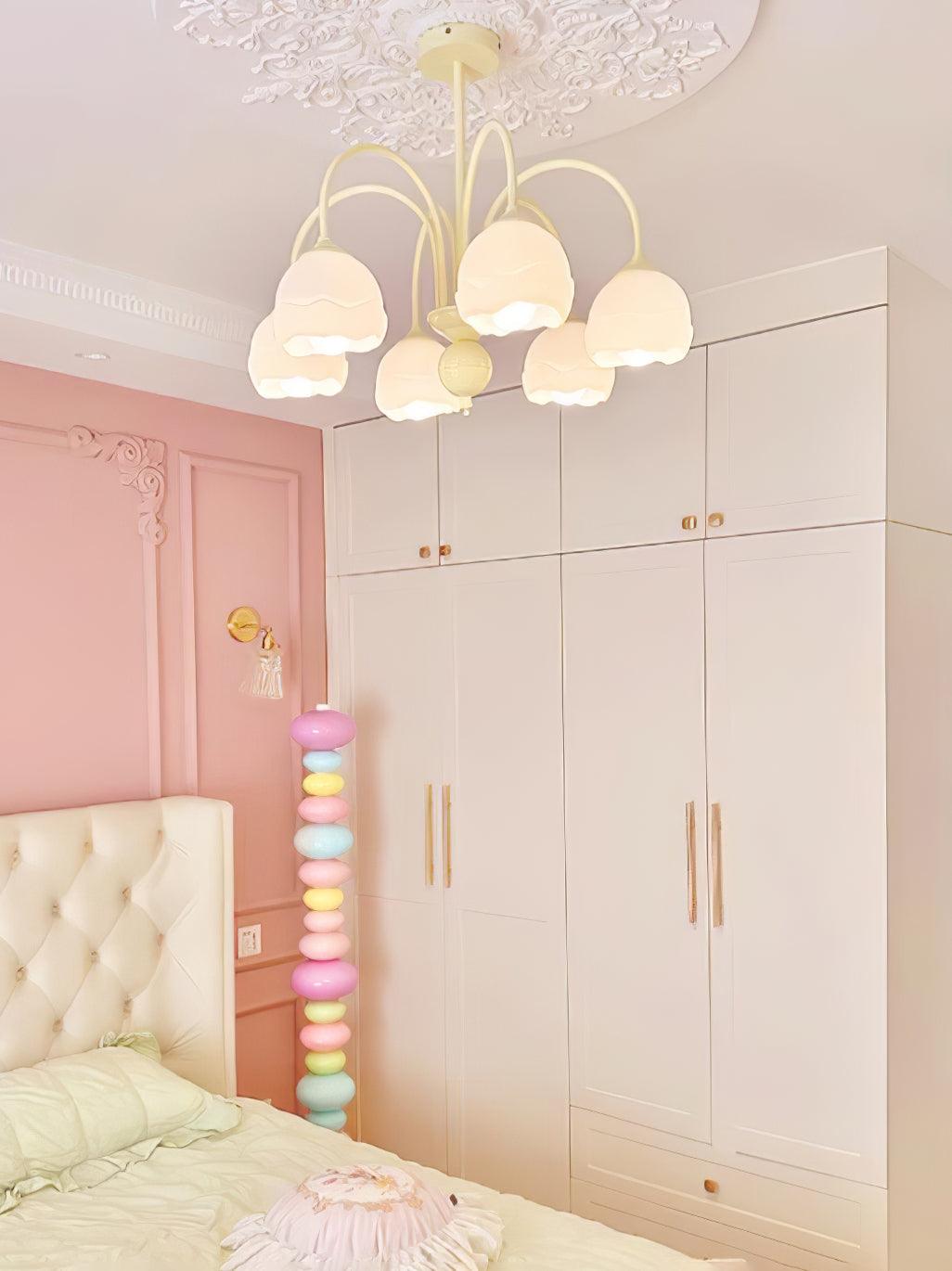 Creamy Glass Chandelier