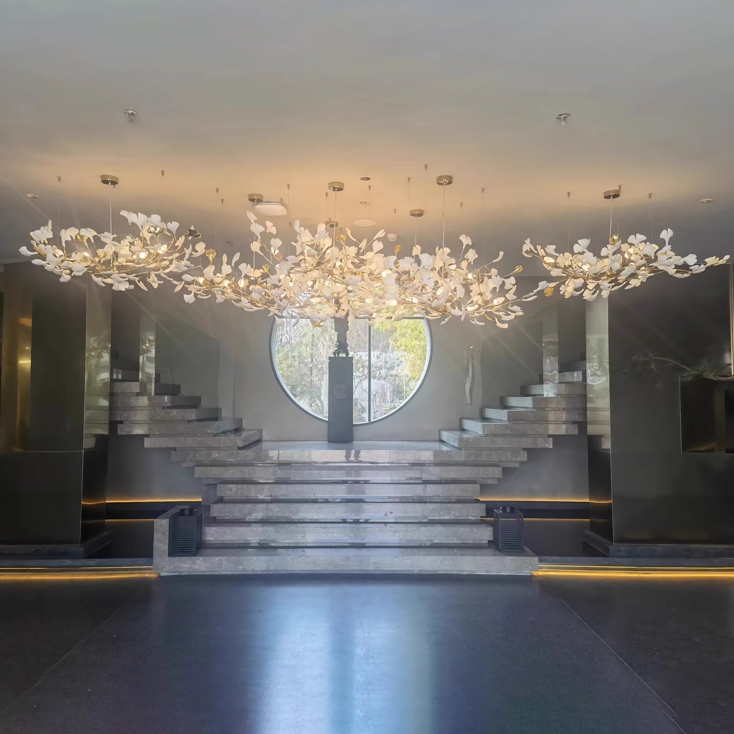 Gingko Leaves Crown Chandelier