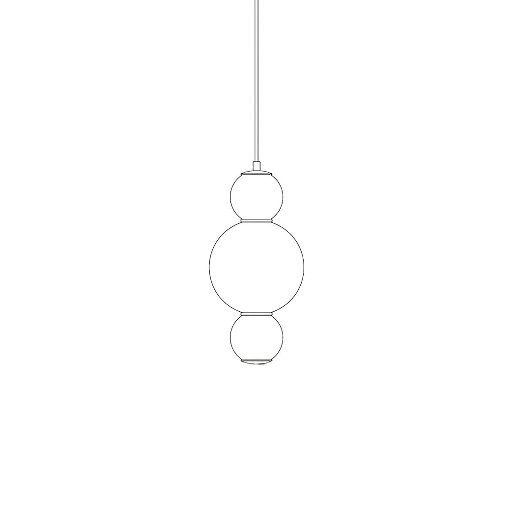 Double Globe Drop light Pendant Lamp