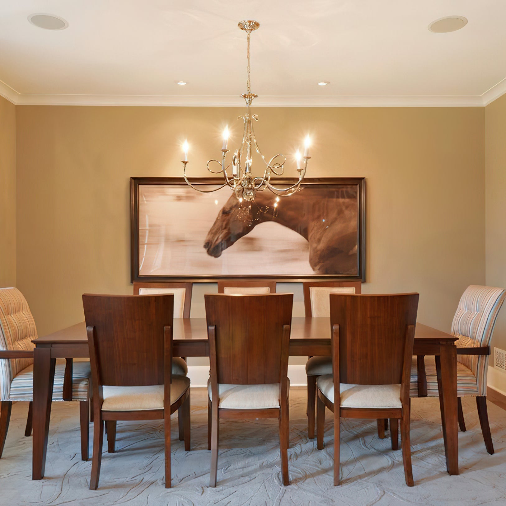 Double Twist Gasolier Chandelier