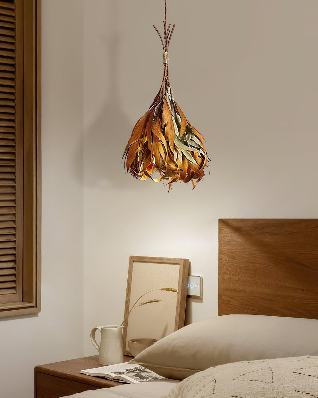 Dried Branch Leaf Houselight Pendant Lamp