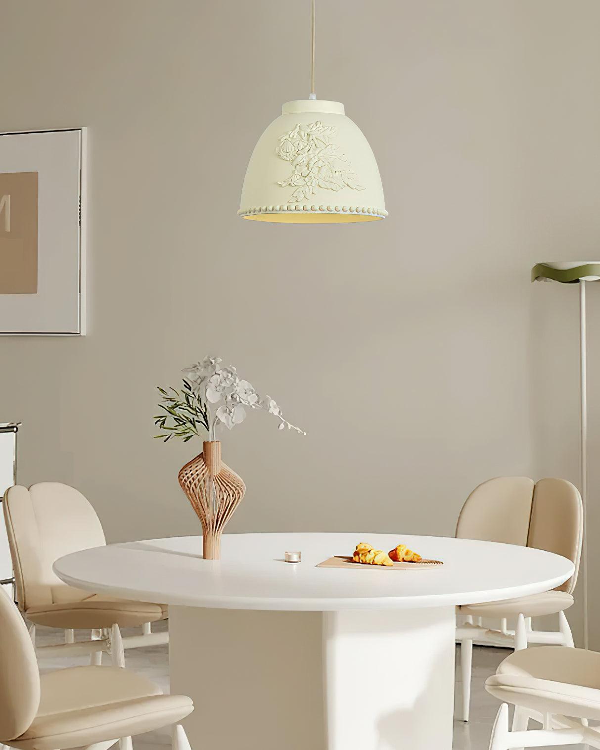 Embossed Flora Drop light Pendant Lamp