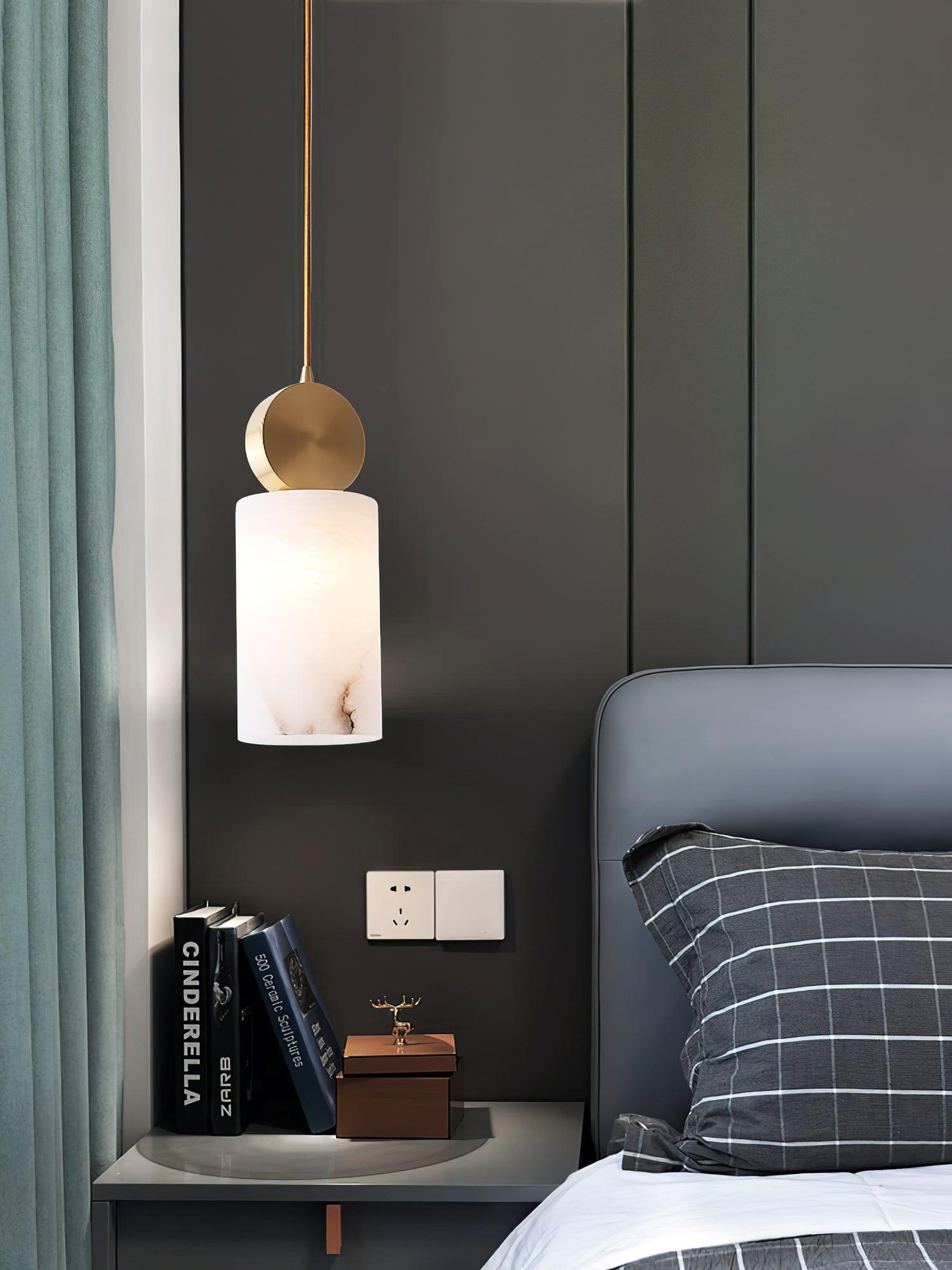 Etruscan Aabaster Droplight Pendant Light