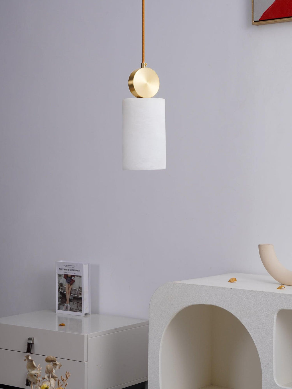 Etruscan Aabaster Droplight Pendant Light