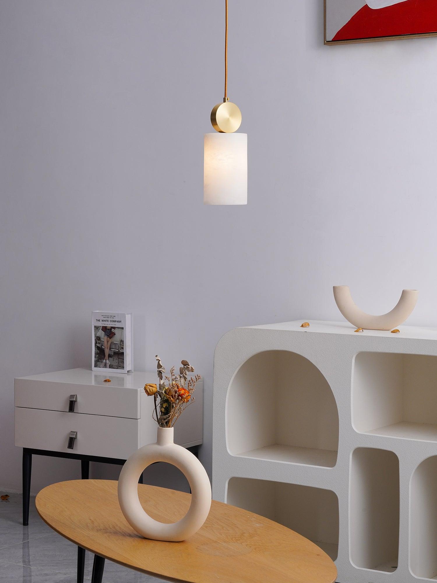 Etruscan Aabaster Droplight Pendant Light