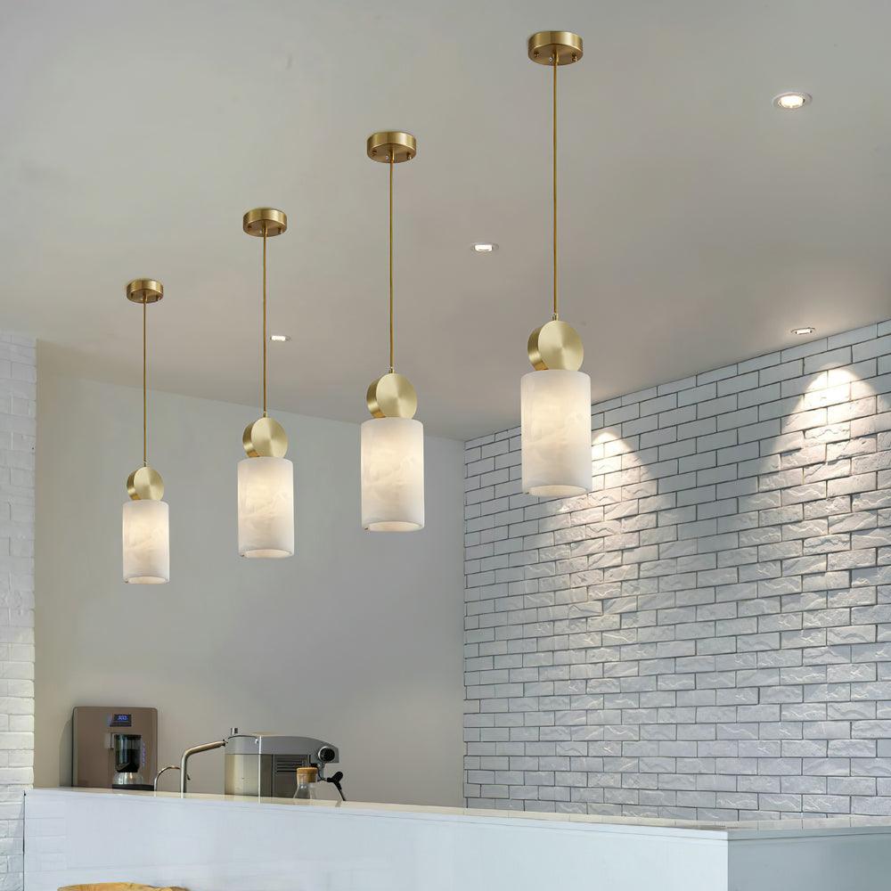 Etruscan Aabaster Droplight Pendant Light