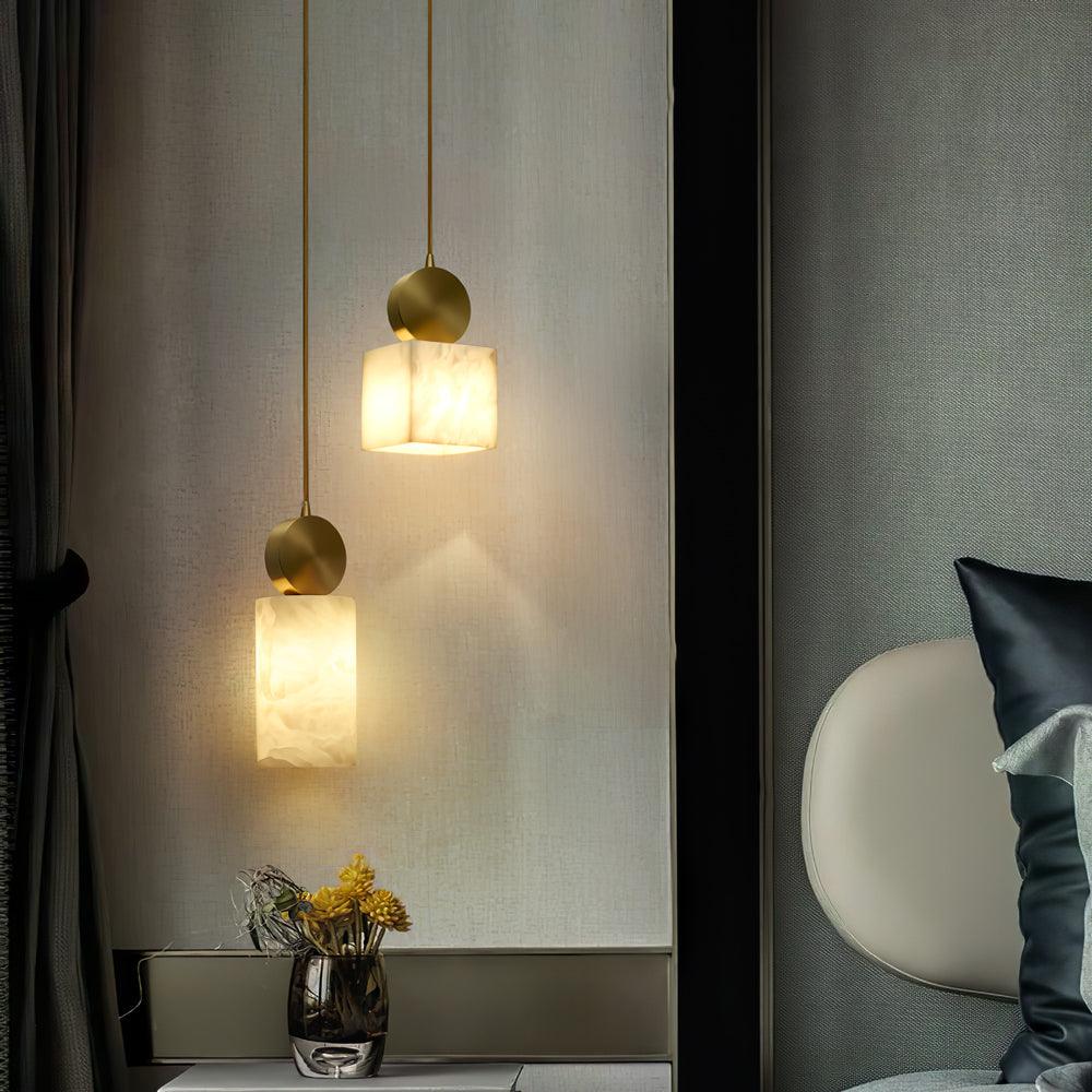Etruscan Aabaster Droplight Pendant Light
