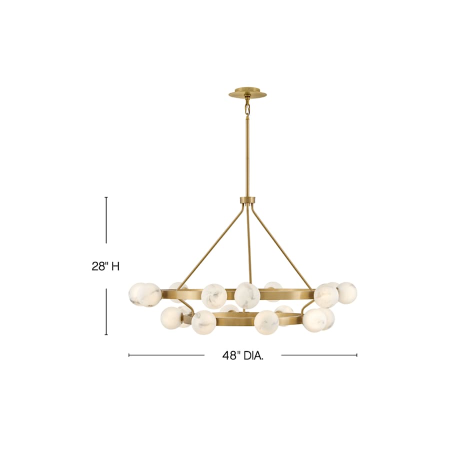 Fredrick Ramond Selene 18 Light 48" Wide Ring Chandelier