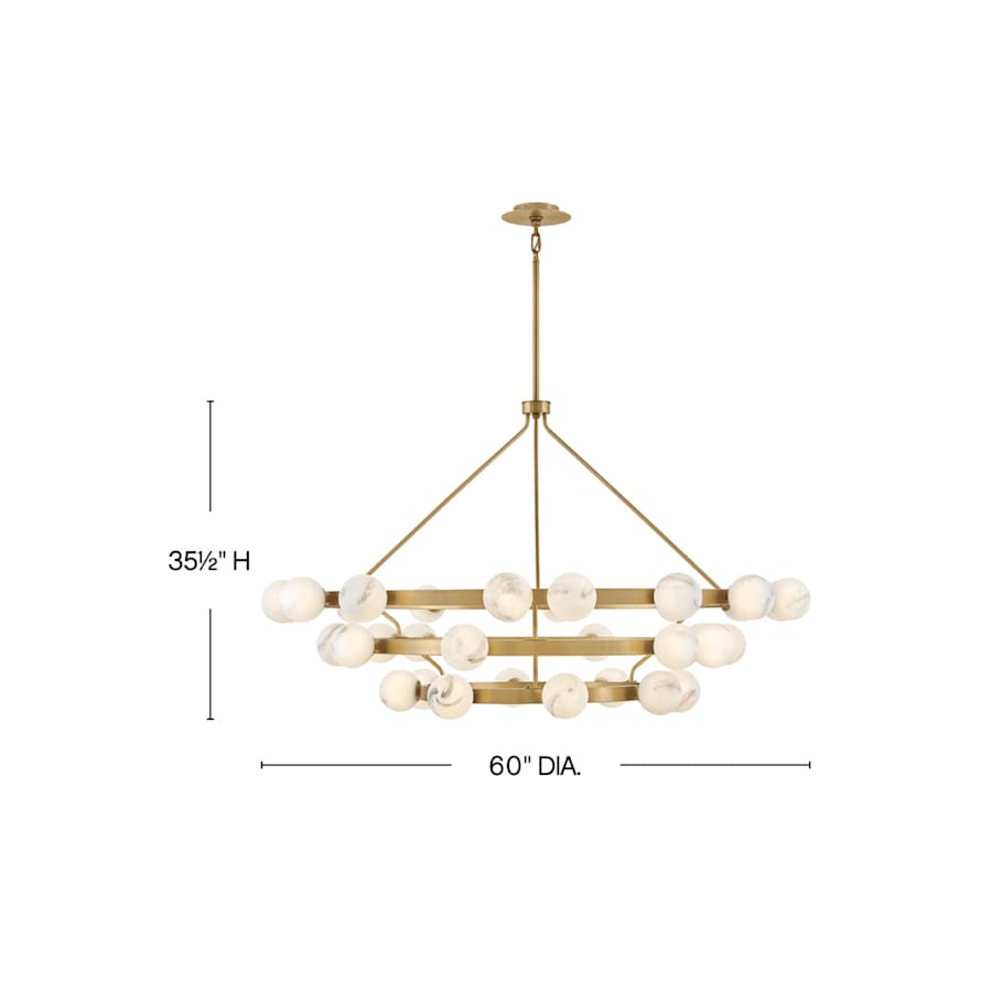 Fredrick Ramond Selene 36 Light 60" Wide Ring Chandelier